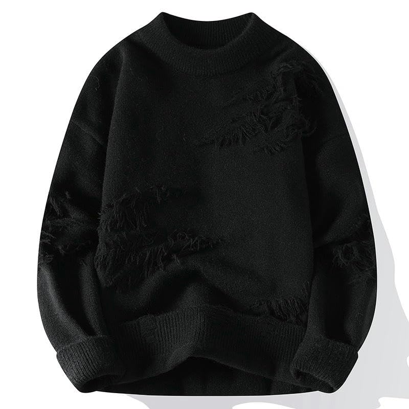 Pull d'hiver ample homme en tricot pour vos sorties décontractées - 4