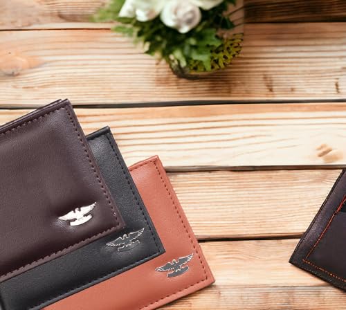 Image of Wallet Belt Combo | Bi-Fold with Multiple Card Slots | PU Material | PU Leather Belt | Gift Set