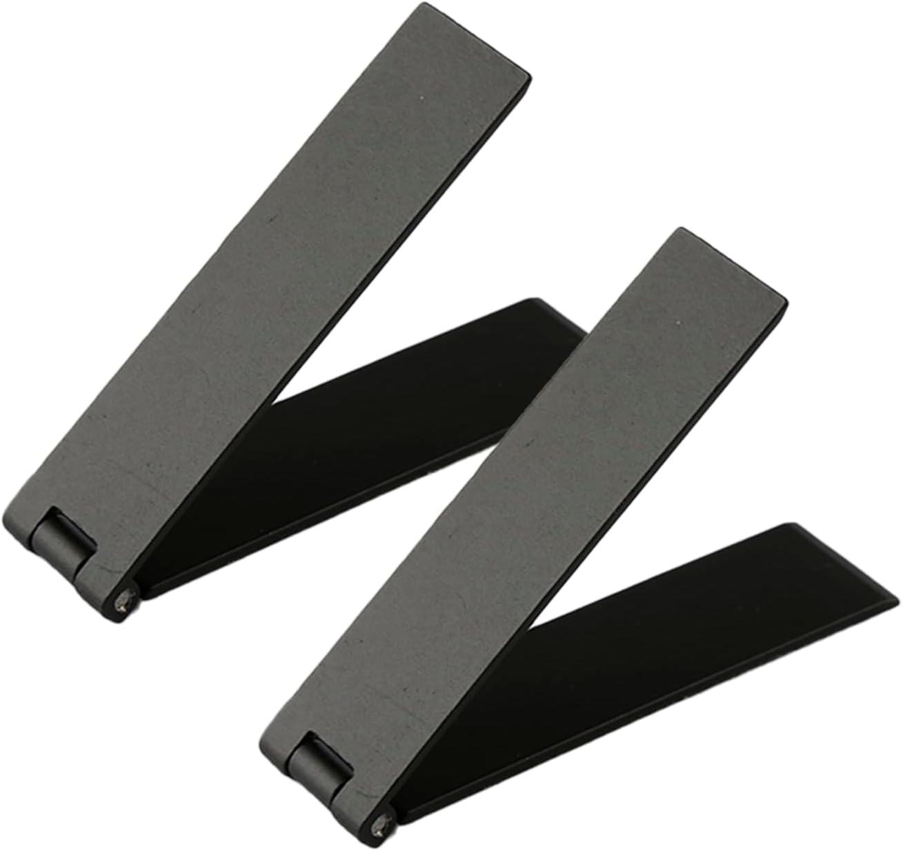 2PCS Metal Foldable Phone Stand,Adhesive Vertical and Horizontal Mobile Holder for Mobile Phone Tablet Universal Model(Black)