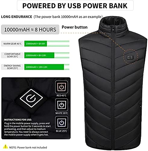 Hsosk JOYVIO20210825 Heated Vest Usb Electric Heated Vest Heated Jacket Winter Vest thumb #2
