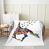 ❥ TAMAÑO DEL PRODUCTO: 130x150 cm, Las mantas para el hogar son adecuadas para todas las estaciones.