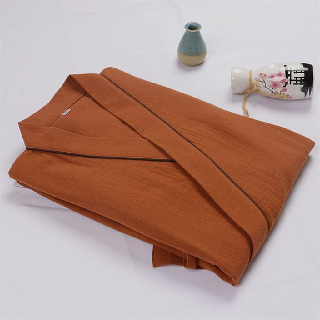 Men's Bathrobe Thin Section Breathable Bathrobe Pajamas Casual and Comfortable Home Wear Pajamas