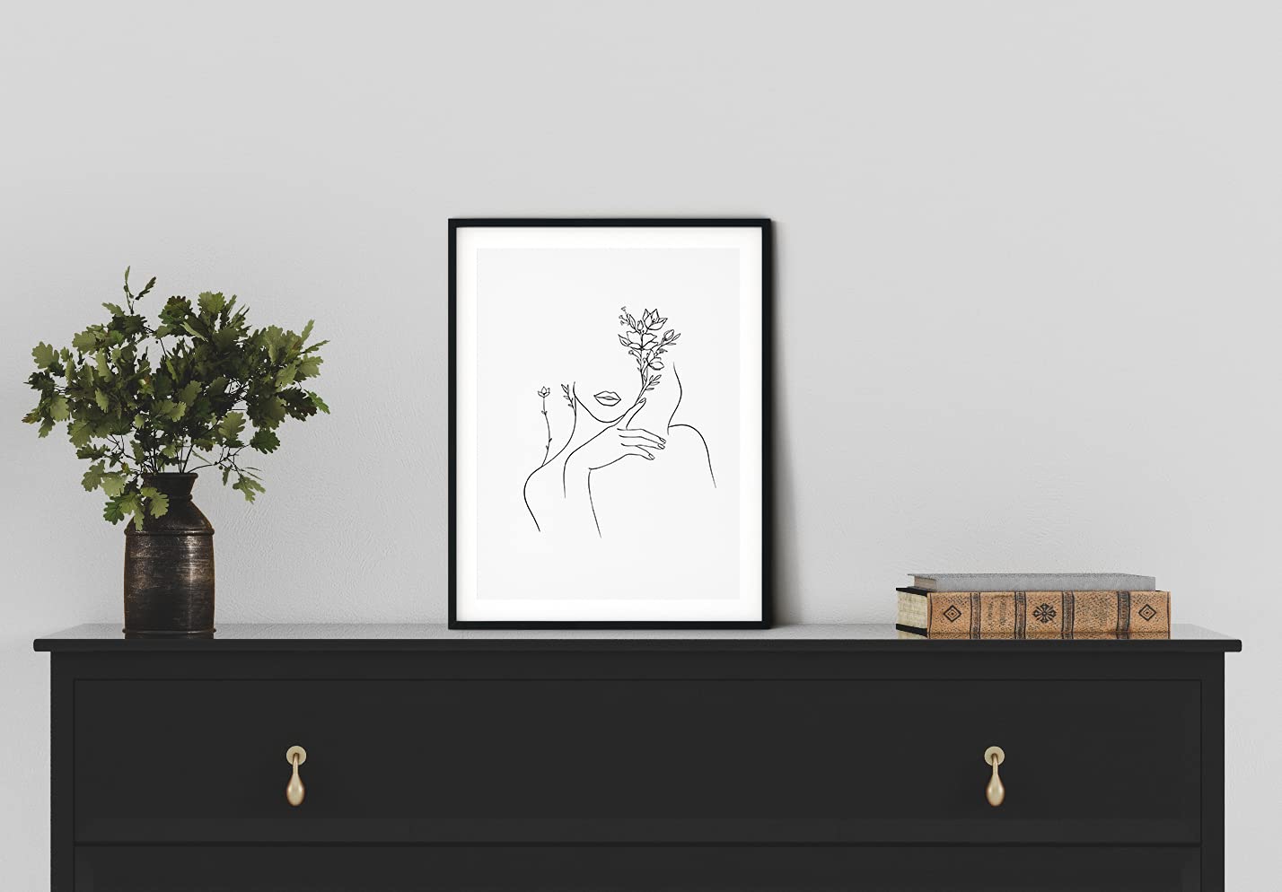 Black and White Prints Line Art By Haus & Hues Line Art Wall Decor