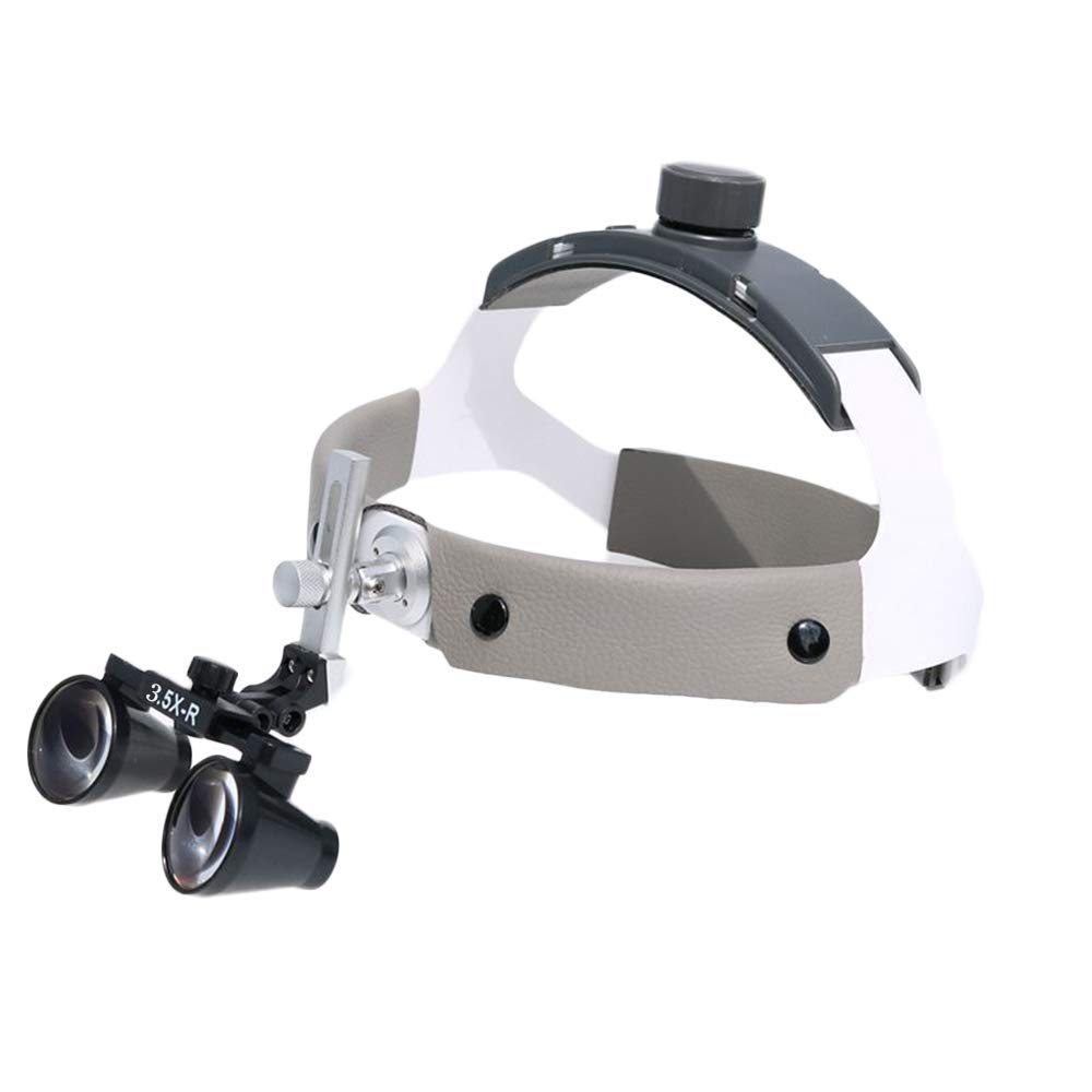 HTTGDGDH Magnifying Glass Loupes Headlamp Magnifier 2.5X Oral Cavity Ry Binocular Headband Loupes Profession Magnifier Angle Adjustable