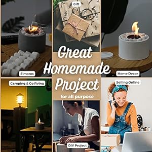 Firepitmoldconcretemoldfortabletopfirebowlroundwithrockbedshapeincludessnufferlidmoldfordiyminifirepit Urban Country Home Decor Fire pit mold concrete mold for table top fire bowl round with rock bed shape includes snuffer lid mold for diy mini fire pit urban country home decor