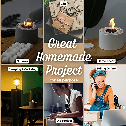 Firepitmoldconcretemoldfortabletopfirebowlroundwithrockbedshapeincludessnufferlidmoldfordiyminifirepit Urban Country Home Decor Fire pit mold concrete mold for table top fire bowl round with rock bed shape includes snuffer lid mold for diy mini fire pit urban country home decor