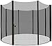 UISEBRT Rete di sicurezza di ricambio per trampolino per diametro 244-250 cm, resistente ai raggi UV, colore: nero