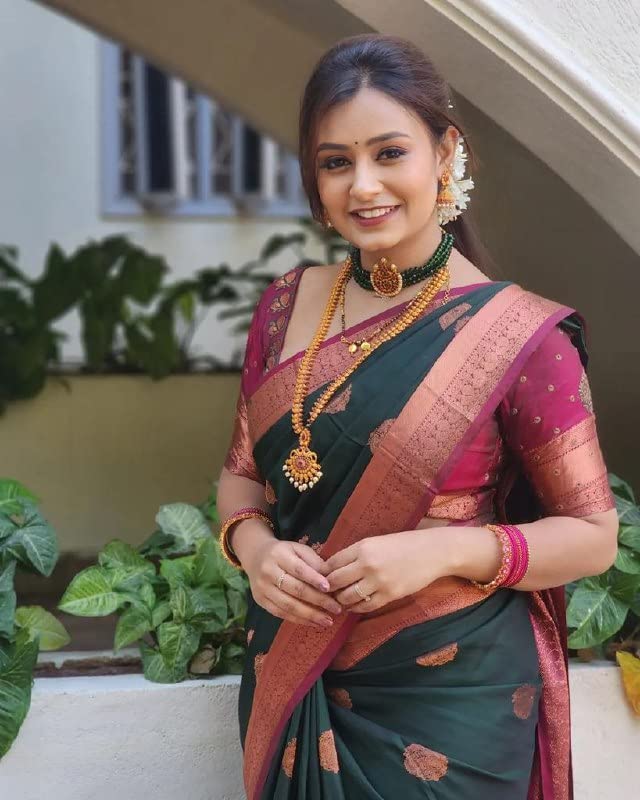 Image of Flosive Women's Cotton Saree With Blouse Piece