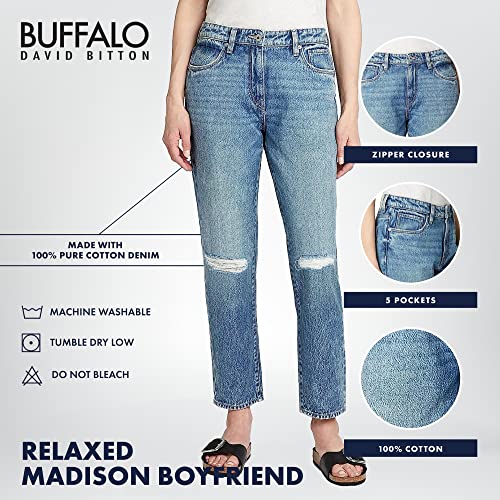 Buffalo David Bitton Women's Madison Relaxed Boyfriend Jeans4