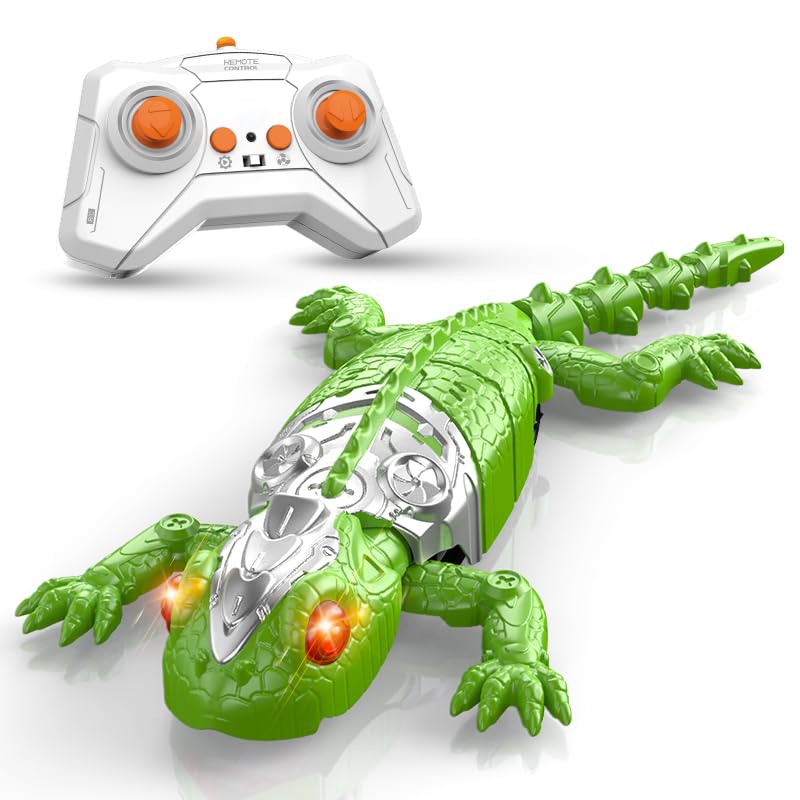 ZIVWAGX 2026 Newly Wall Crawler Gecko, Rechargeable Remote Control Robot Kids Toys, Children's Remote-Controlled Gecko Crawling toyWall Climbing Toy