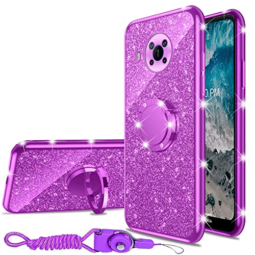 Coque Nokia X100 mignonne strass et paillettes, le cadeau idéal pour fille et femme