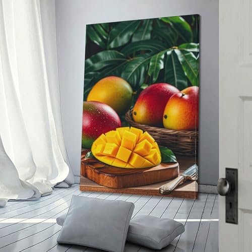 Poster fruits mangues pour dynamiser un mur blanc sans encadrement lourd - 3