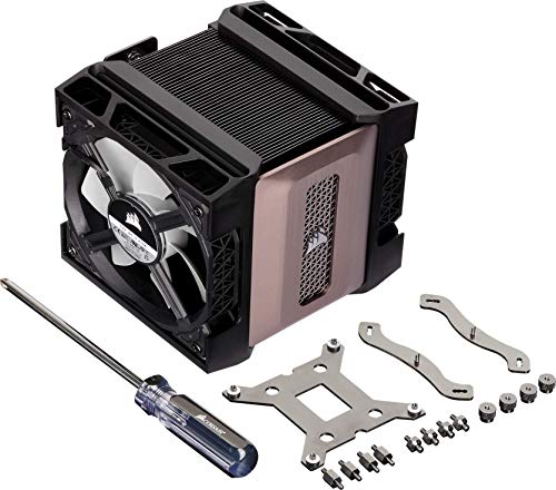 Corsair A500, Dissipatore per CPU, Raffreddare fino a 250W TDP, Intuitivo Sistema di Montaggio, Due Ventole ML120 Corsair, Nero
