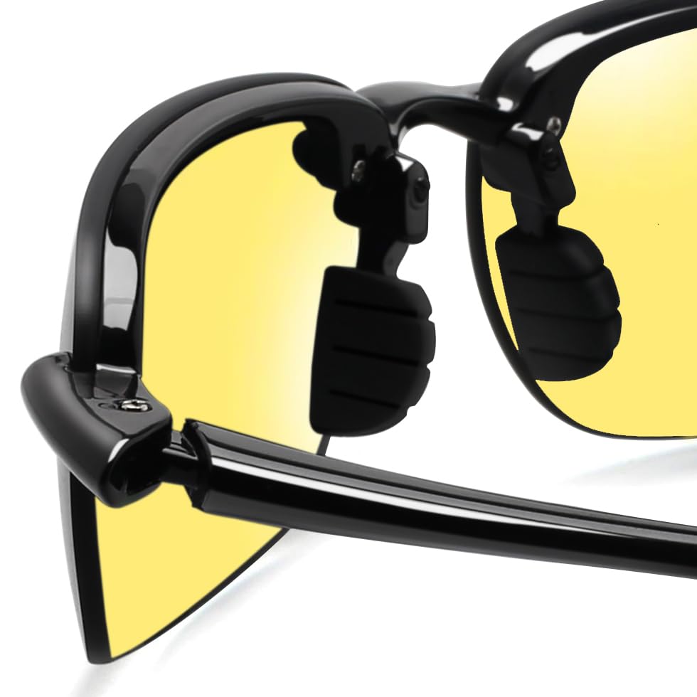 Image of JULI Sports Sunglasses for Men Women Tr90 Rimless Frame for Running Fishing Baseball Driving MJ8001