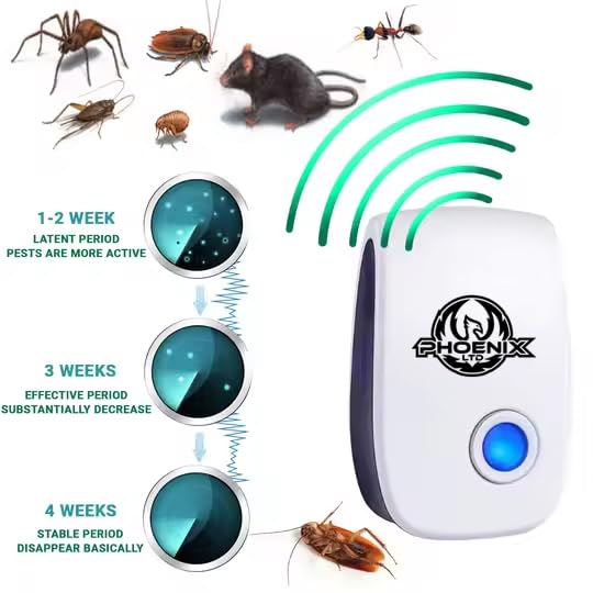 Ultrasonic Pest Repeller Plug In - Electronic Pest Control For Moths, Mice, Mosquito, Insects, Flies, Fleas, Spiders, Bed Bugs (2 Pack) FREE Mosquito Bracelet & FREE Mosquito Repellent Patches - Image 4