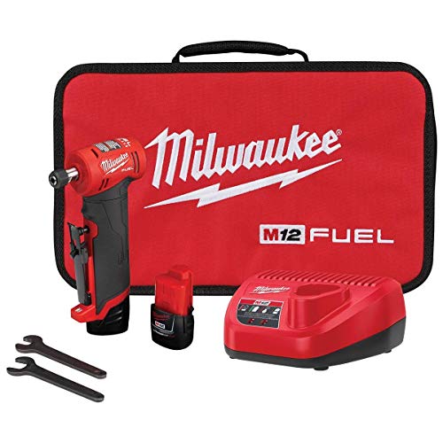 Milwaukee 2485-22 M12 FUEL Right Angle Die Grinder with 2 Battery and Charger Kit