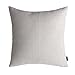 MR FANTASY Cotton Linen Square Throw Pillow Cover Shell Decorative Cushion Cover F**k Off Pop Art Gothic for Sofa Home Office 18X18in Black