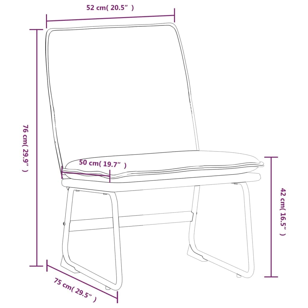 Sedia Lounge Blu in Tessuto 52x75x76 cm con Schienale Imbottito e Gambe Antiscivolo per Relax, Salotto, Studio, Camera, Ufficio, Riposo e Lettura