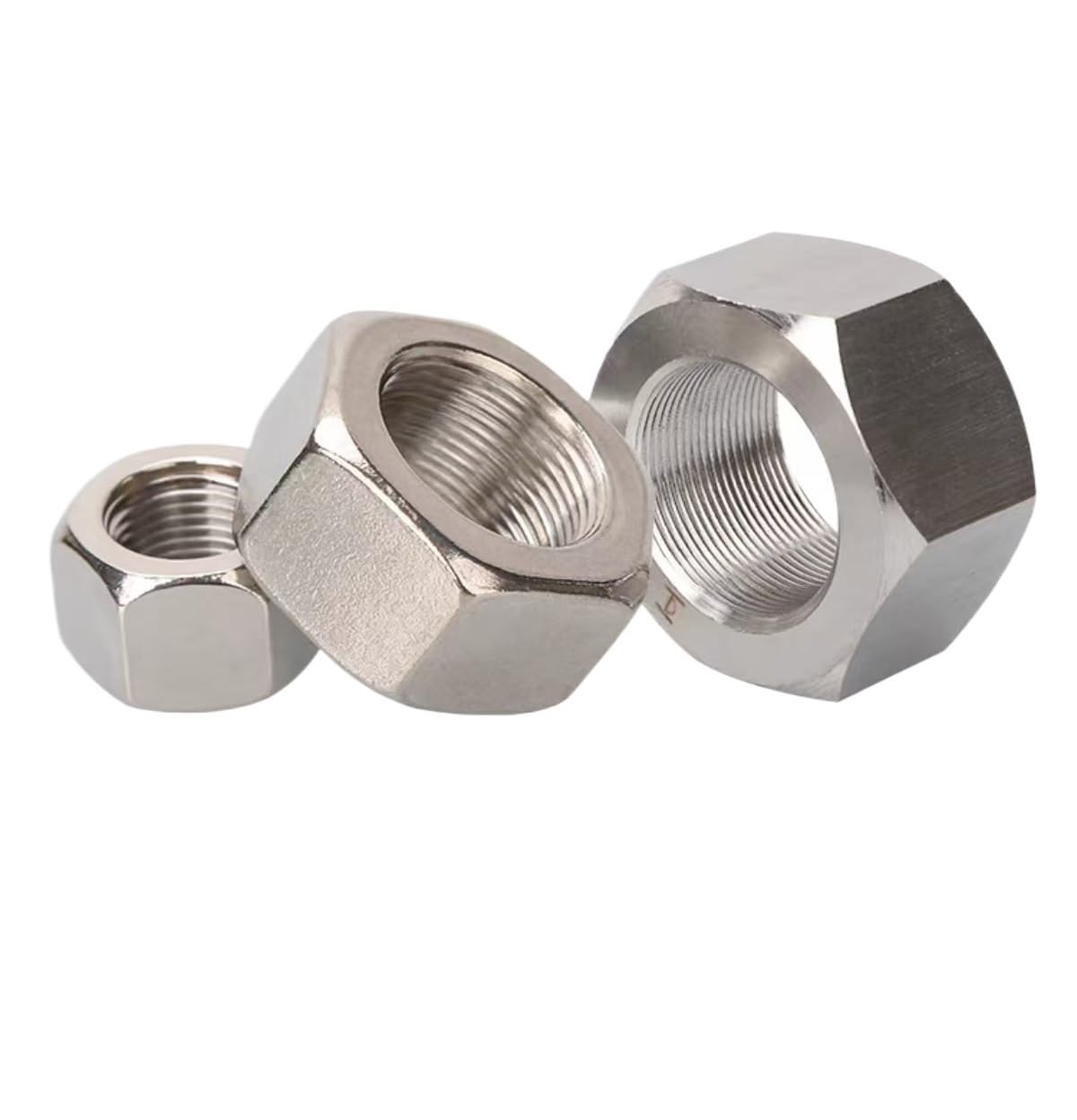 1PCS-10PCS Left Hand Thread Fine Thread Hex Nut,M8 M10 M12 ~M42 M48 304 Stainless Steel Reverse Thread Hex Hexagon Nuts, Left Tooth Nuts,(M24*18 * 35 * 1.5(2pcs))