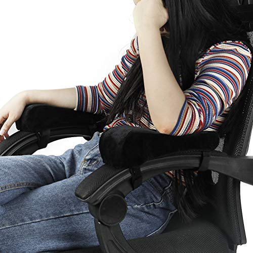 BESPORTBLE, 1 par de almofada para apoio de braço para cadeira de escritório, almofada de apoio para