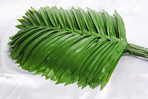14 Inch Artificial Single Leaf Palm Fern Set of 6