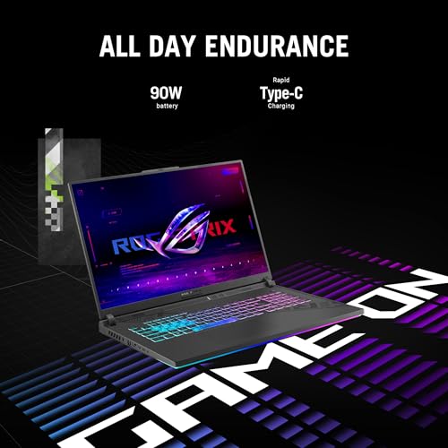 Image of ASUS ROG Strix G18 (2024) Gaming Laptop, 18 inch ROG Nebula Display 16:10 QHD 240Hz /3ms, NVIDIA GeForce RTX 4060, Intel Core i7-13650HX, 16GB DDR5, 2TB PCIe Gen4 SSD, Wi-Fi 6E, Windows 11, G814JV-RS75