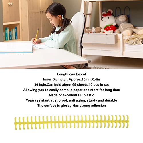 lombada de encadernação, 10 peças cortável 10mm ferramenta de encadernação à prova de ferrugem para