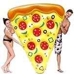 JOYIN Giant Inflatable Pizza Slice Pool Float, 1.8*1.5m Pool Inflatables, Fun Inflatable Pool Floats, Summer Pool Raft (1 Pack), Pool Floating Raft Water Float Lounger with Cup Holders, Swim Party Toy