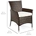 Best Choice Products Set of 2 Modern Contemporary Wicker Patio Furniture Dining Chairs for Backyard, Poolside, Garden w/Water-Resistant Cushions, Handwoven, Fade-Resistant - Brown