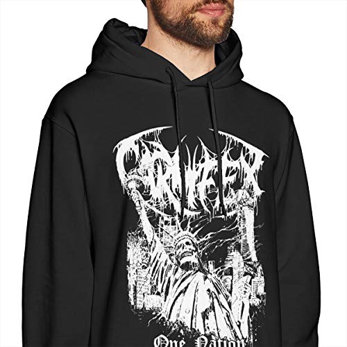 Mens Hoodies Sweater Fashion Long Sleeve Top No Pocket Hoodies Hooded Sweatshirt2