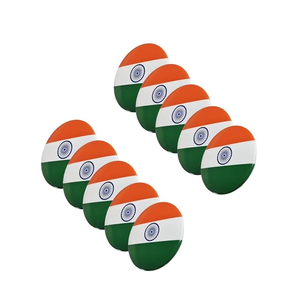 a v fashion Tricolour Flag Coat Pin/Brooch/Badge for Clothing Accessories (Pack of 10)-picture-44