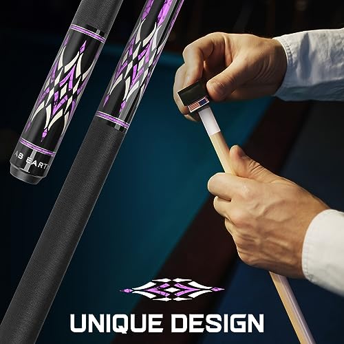 58" Pool Cue Stick Canadian Maple 13mm Tip Billiard Cue with Irish Linen Wrap - Image 4