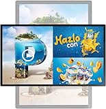 DHMYYXGS Digital LED Poster Screen,LED-Beleuchtete Menütafel, Querformat/Hochformat & Fernveröffentlichung/USB,Wandmontage, Für Imbiss/Restaurant,Videos/Bilder Wiedergabe,Robust,Einzelhändler 13.3in