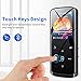 RUIZU 8GB MP3 Player with Bluetooth 5.3, 2.4-inch Curved Screen, Sport Music Player with Speaker Built-in, FM Radio, Voice Recorder, HiFi Lossless Digital Audio Video Playback, up to 128GB TF SD Card