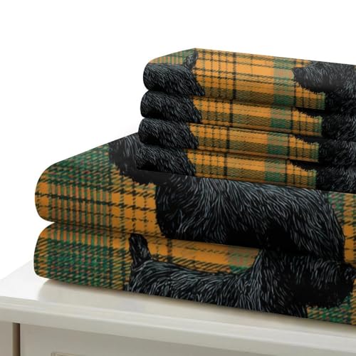 Housse de couette Scottish Terrier cadeau idéal parure lit double - 7