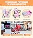 Bayer Chic 2000® 3in1 Kombi Puppenwagen Leni - Flowers Rosa - faltbar, höhenverstellbarer Griff 43-67 cm, Tragetasche – Puppen bis 46 cm, ab 3 J.