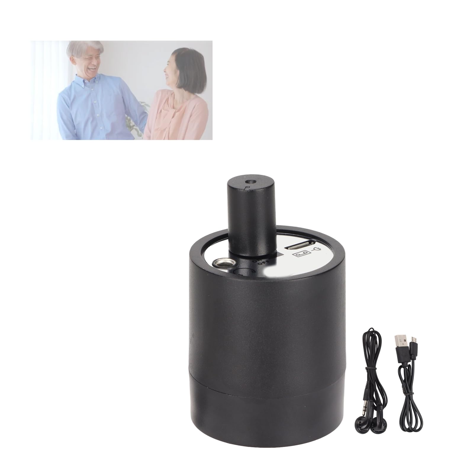 Binyalir Wall Listening Device, Sound Amplifier Sensitive Portable Adjustable for Ground for Pipelines