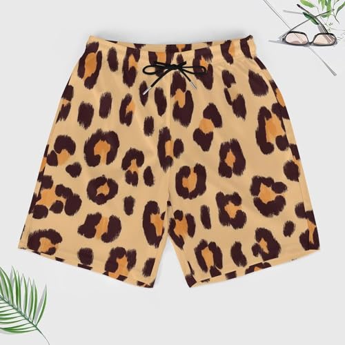 Casual Swimming Trunks Quick Dry Beach Shorts with Elastic Waist and Pockets3