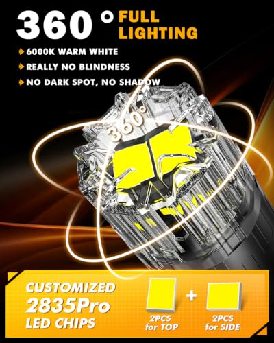 Image of Auxbeam 2026 B2 Series 194 LED Bulbs 6000k White 168 2825 T10 W5W Bulbs