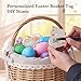 Easter Baskets for Kids, Personalized Wicker Easter Basket Empty with Handle, Basket Tags, Woven Rope Egg Easter Baskets for Boys Girls Babies Toddler Infant, Easter Basket Gifts for Boy, 2 Pcs