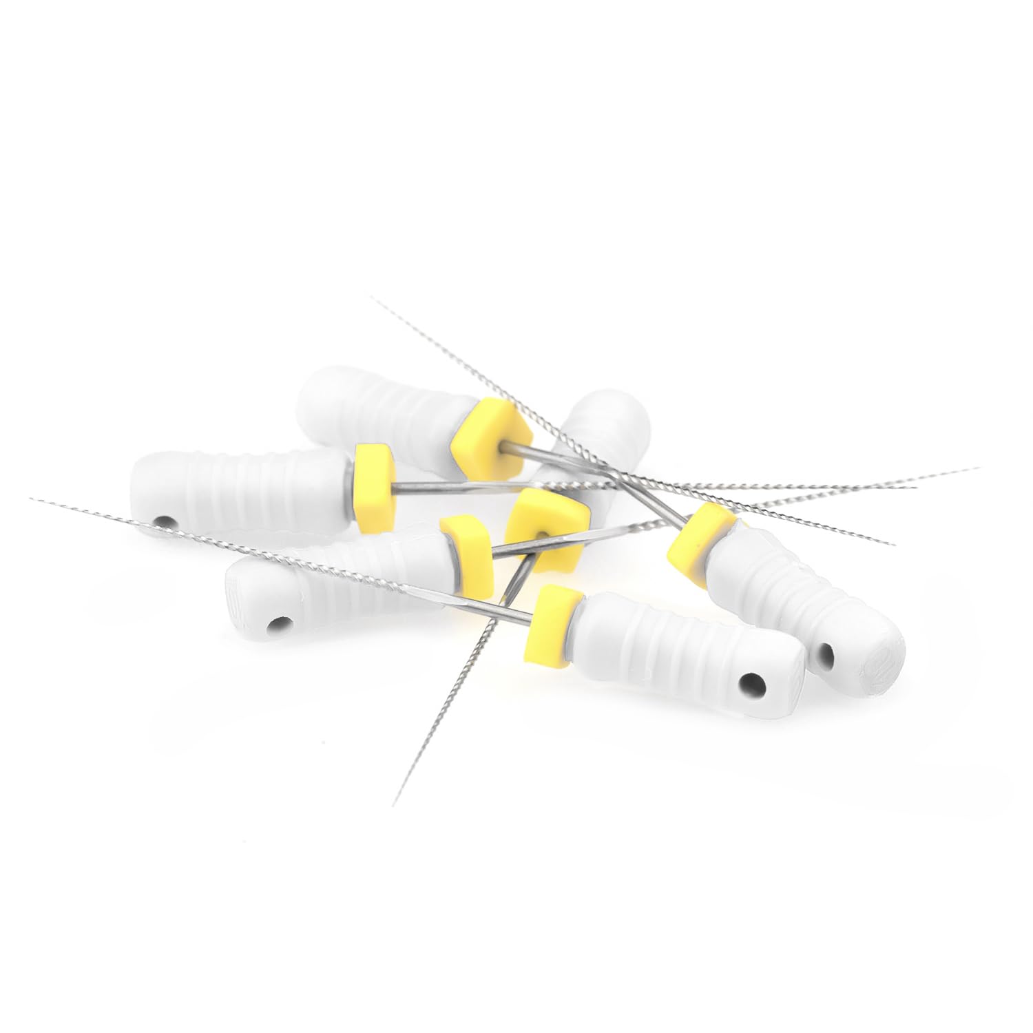 NSKI Paquete de 6 limas de endodoncia de acero inoxidable #15 para uso manual, limas endodónticas de 21 mm/25 mm (25 mm)