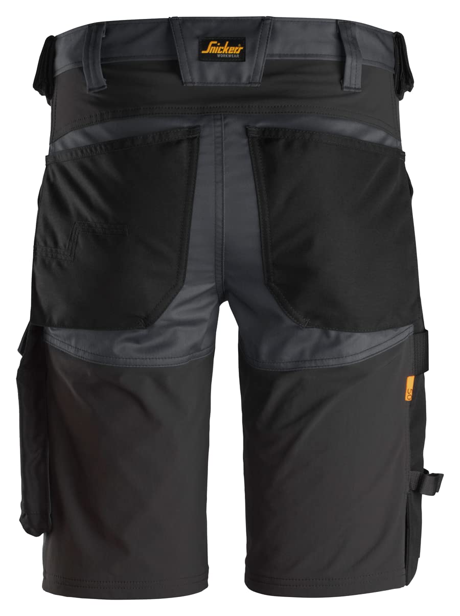 Pantalones cortos elásticos AllroundWork Gris Acero-Negro talla 52