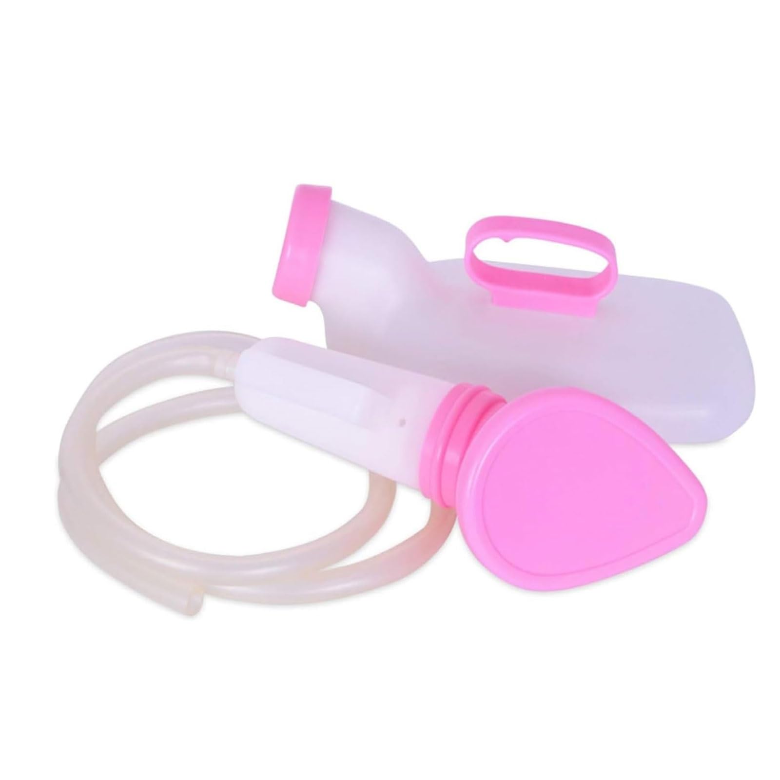 1500 ml weibliches Betturinal, Pinkel-Nachtabflussbehälter, Urinsammler for Frauen mit 1,5 m langem Schlauch