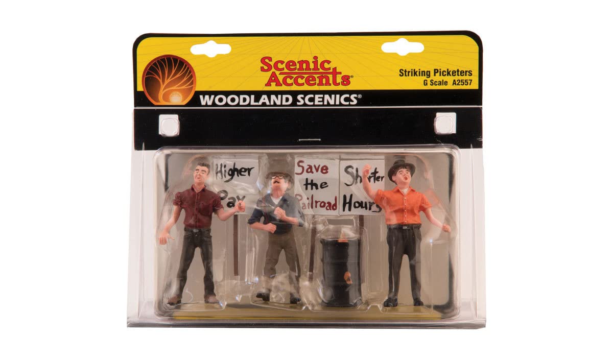 Woodland Scenics G Scale Scenic Accents Figures/People Striking Picketers