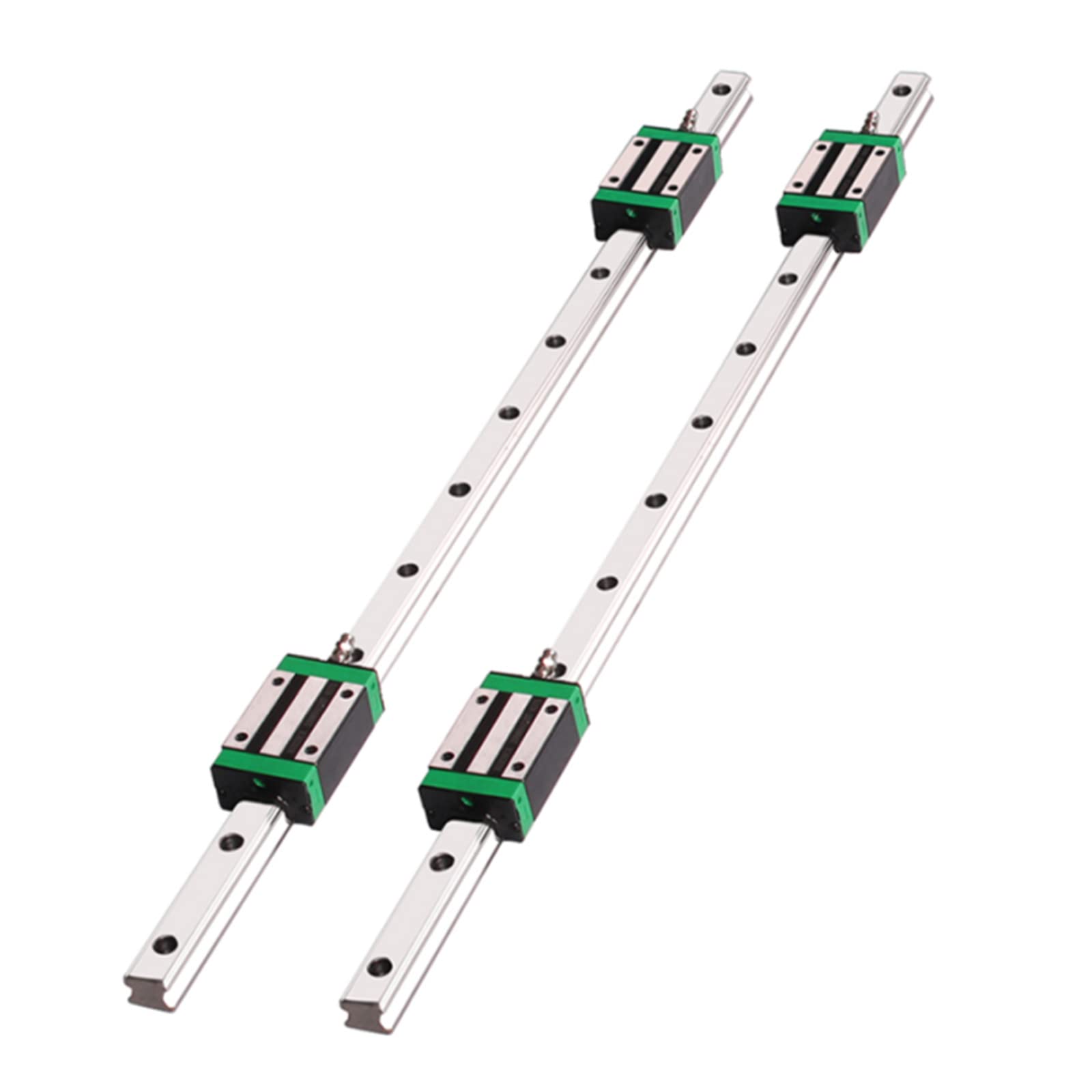 Rail Linéaire Guide HGR20 500mm, 2Rail linéaire +4Blocs de Guidage 20-500mm roulements linéaires CNC pour les machines dautomatisation telles que les routeurs CNC bricolage les tours les