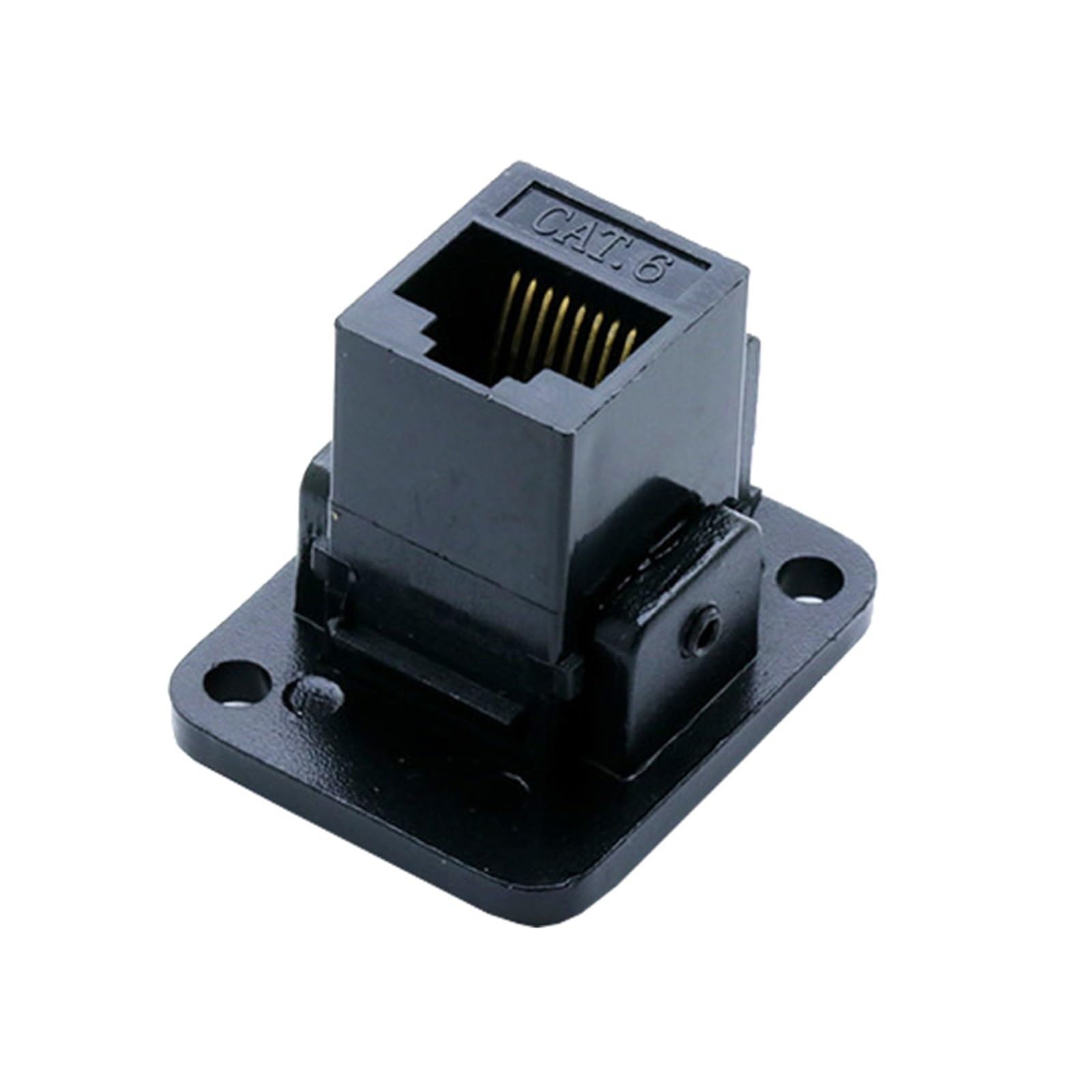 10 sztuk/partia 8P8C RJ45 CAT6 gniazdo do montażu na panelu żeńskie gniazdo adapter sieciowy Ethernet modułowa wtyczka rozszerzenie złącze interfejsu