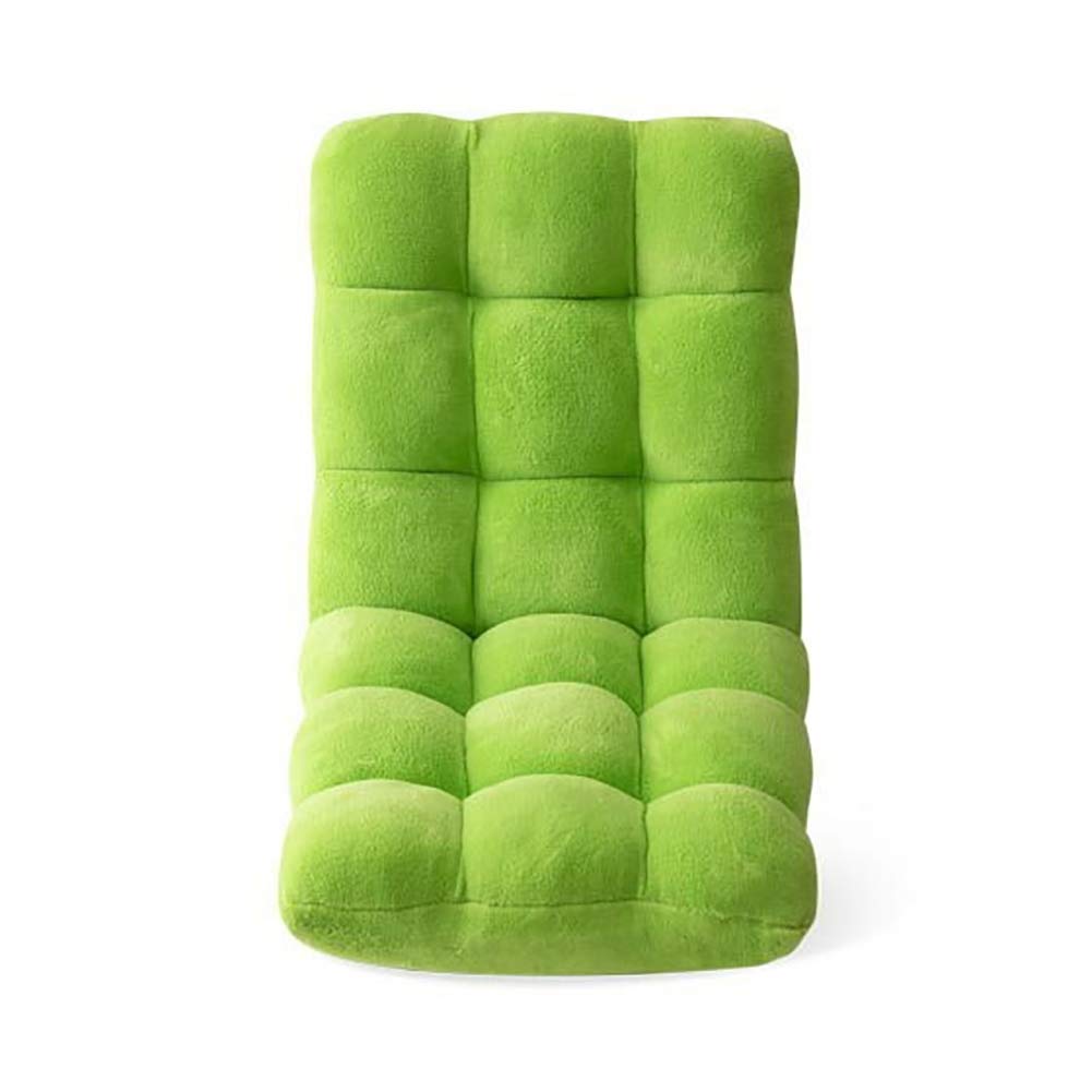 Czarne krzesło leniwieckie, mini krzesło składane w czasie wolnym, do biura, pojedyncza sofa outdoorowa, przenośne krzesło – Pearl Cotton Tube zielona trawa