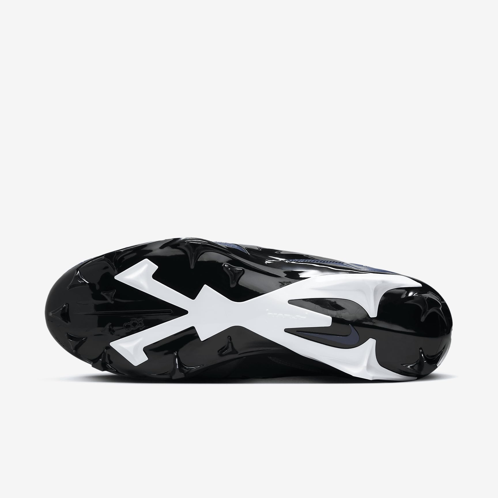 Nike Alpha Menace 4 Pro Football Cleats (FD7037-401, Midnight Navy/Metallic Silver) Size 12