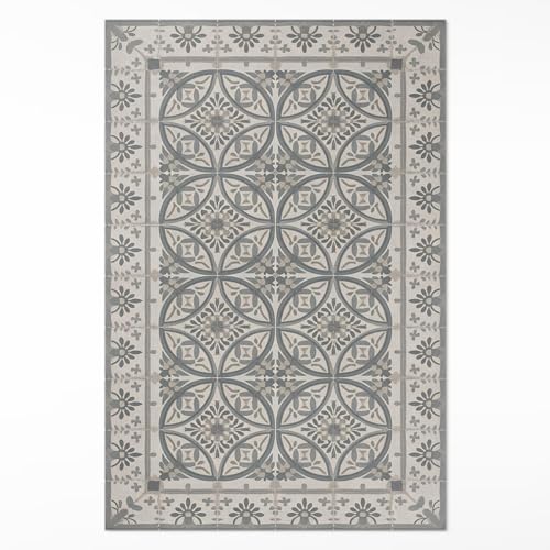 Tapis en vinyle rectangle 100x150 cm motifs géométriques pour décorer le salon - 2