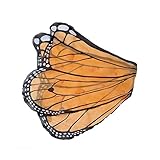 Fanciful Fabric Butterfly Wings, in Orange